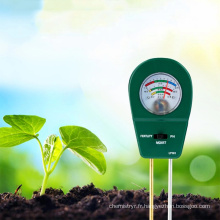 Testeur de sol à humidité à 3 voies de bonne qualité Testeur de pH Mémoir à pH Mémoir à la plante Plant Soil Fertility Tester pour les plantes de jardin